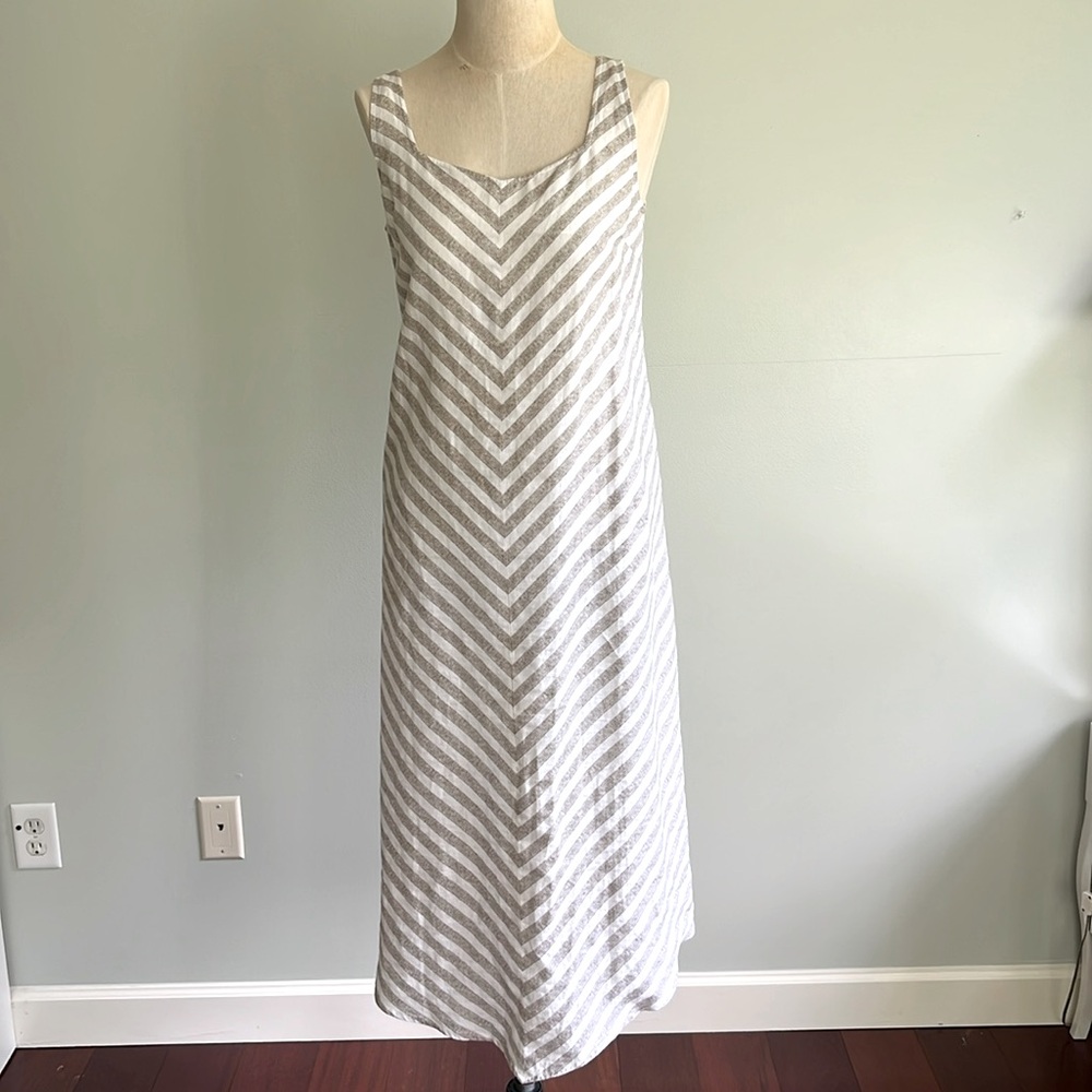 J.Jill Linen Sleeveless Maxi Dress